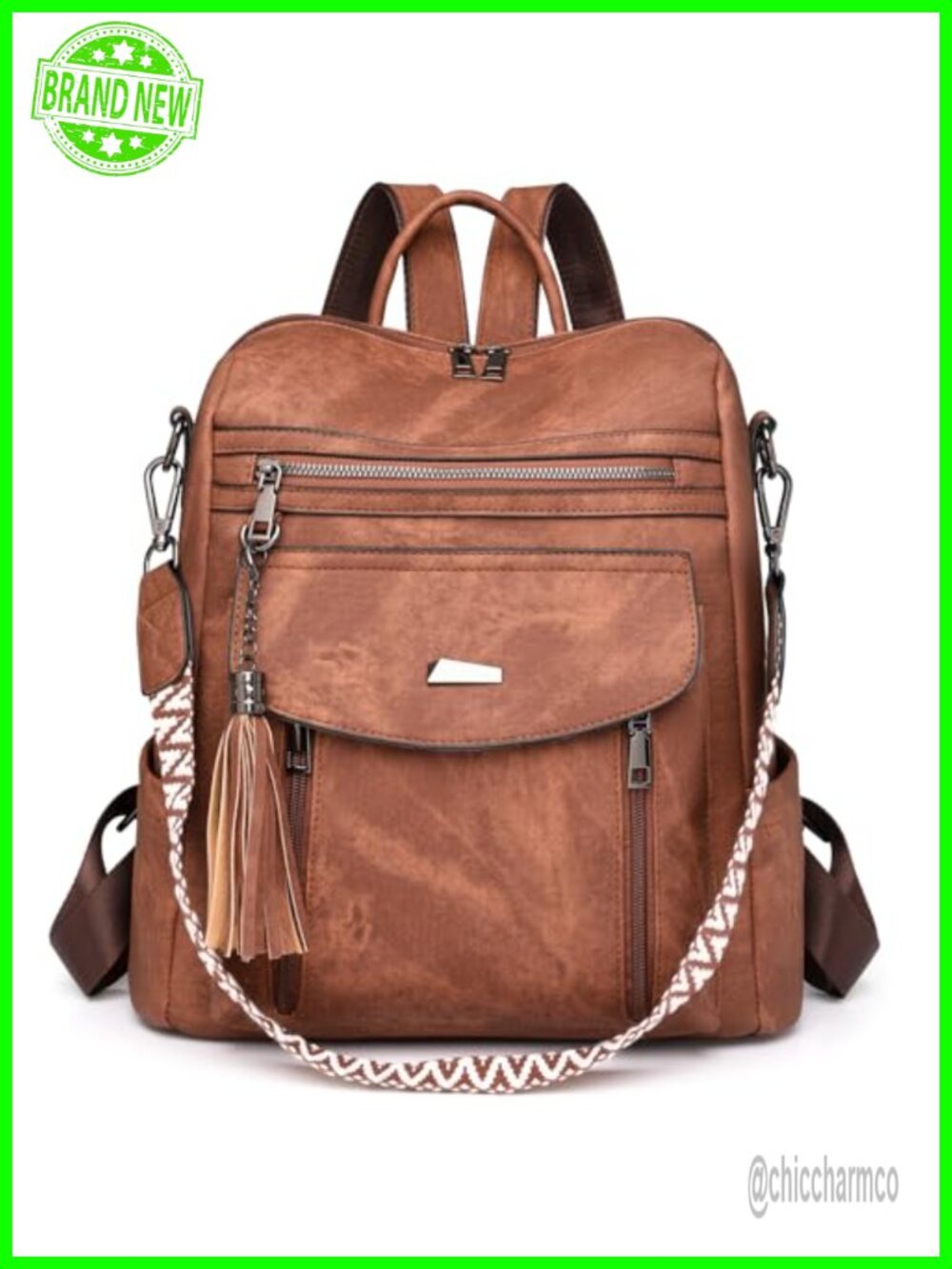 PU Leather Backpack Purse Convertible Shoulder Bag Handbag for Women